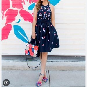 KATE SPADE HALTER NAVY BLUE COCKTAIL DRESS